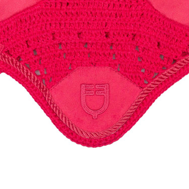 Oornet voor hobbyhorse Equestro Fuchsia Roze