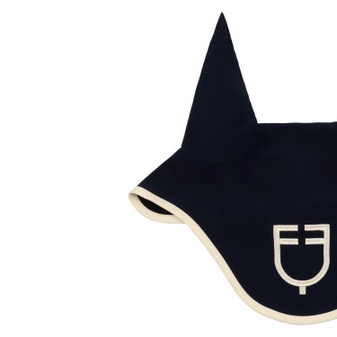 Bonnet Equestro matelassé Wave en tissu technique Marine blazer / blanc antique Bleu marine