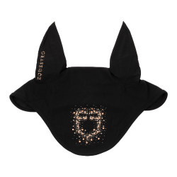 Bonnet Equestro en tissu technique avec logo en strass Noir Bonnet Equestro en tissu technique avec logo en strass Noir