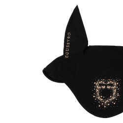 Bonnet Equestro en tissu technique avec logo en strass Noir Bonnet Equestro en tissu technique avec logo en strass Noir