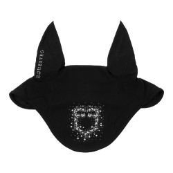 Bonnet Equestro en tissu technique avec logo en strass Noir / noir Bonnet Equestro en tissu technique avec logo en strass Noir / noir