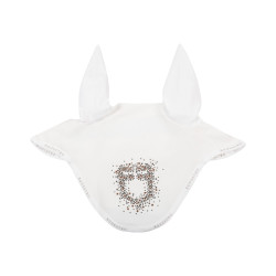 Bonnet Equestro en tissu technique à logo pailleté Blanc