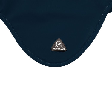 Bonnet anti-mouches Acavallo Sublime en Spandex avec patch logo en silicone Marine Bleu marine