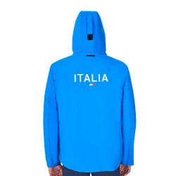 Heren waterdichte jas Equestro x FISE Blauw van Savoye