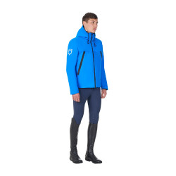 Blouson imperméable homme Equestro x FISE Bleu de savoie Blouson imperméable homme Equestro x FISE Bleu de savoie