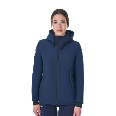 Blouson imperméable femme Equestro x FISE Marine blazer Bleu marine