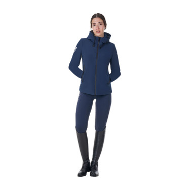 Blouson imperméable femme Equestro x FISE Marine blazer Bleu marine