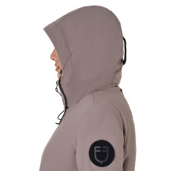 Blouson Equestro femme déperlante et coupe-vent Brindle Marron