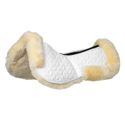 Amortisseur Equestro en élasthanne avec poches et doublure en peau de mouton Blanc / naturel