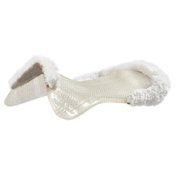 Antislip gel pad met lamsvacht voor paardrijzadel | Acavallo Antislip gel pad met lamsvacht voor paardrijzadel | Acavallo