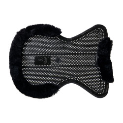 Acavallo Gel NS-S Classic-S halve vlak uitgesneden schokdemper Zwart / zwart schaap