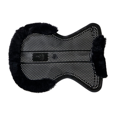Acavallo Gel NS-S Classic-S halve vlak uitgesneden schokdemper Zwart / zwart schaap