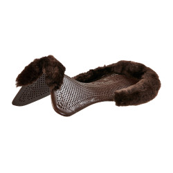 Acavallo Gel NS-S Classic-S vlak uitgesneden schokdemper Bruin / bruin schaap Acavallo Gel NS-S Classic-S vlak uitgesneden schokdemper Bruin / bruin schaap