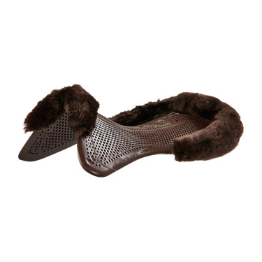 Acavallo Gel NS-S Classic-S vlak uitgesneden schokdemper Bruin / bruin schaap Acavallo Gel NS-S Classic-S vlak uitgesneden schokdemper Bruin / bruin schaap