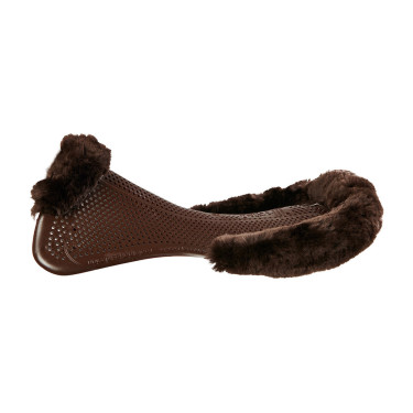 Acavallo Gel NS-S Classic-S vlak uitgesneden schokdemper Bruin / bruin schaap Acavallo Gel NS-S Classic-S vlak uitgesneden schokdemper Bruin / bruin schaap