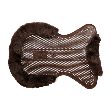 Acavallo Gel NS-S Classic-S vlak uitgesneden schokdemper Bruin / bruin schaap Acavallo Gel NS-S Classic-S vlak uitgesneden schokdemper Bruin / bruin schaap