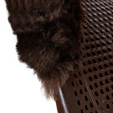 Acavallo Gel NS-S Classic-S vlak uitgesneden schokdemper Bruin / bruin schaap Acavallo Gel NS-S Classic-S vlak uitgesneden schokdemper Bruin / bruin schaap