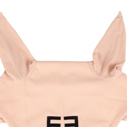 Bonnet anti-mouches Equestro cube stretch technical avec logo Rose caméo