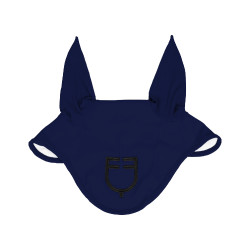 Equestro vliegenmuts Cube stretch technical met logo Marine Marineblauw