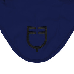 Equestro vliegenmuts Cube stretch technical met logo Marine Marineblauw
