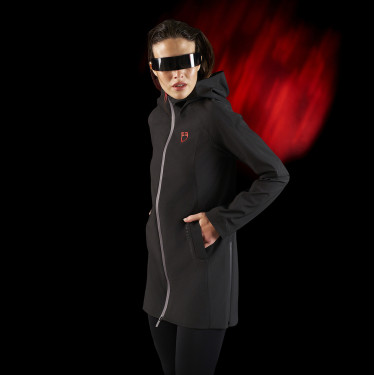 Waterdichte damesrijjas lang Equestro Ridertechnology Waterdichte damesrijjas lang Equestro Ridertechnology