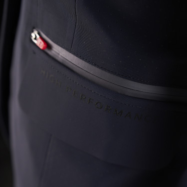 Veste de concours femme Equestro Ridertechnology avec coutures thermosoudées Marine Bleu marine