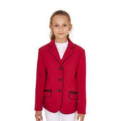Veste de concours Equestro fille en tissu technique Scooter Beige Veste de concours Equestro fille en tissu technique Scooter Beige