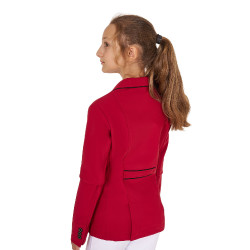 Veste de concours Equestro fille en tissu technique Scooter Beige Veste de concours Equestro fille en tissu technique Scooter Beige