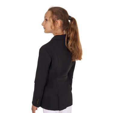 Veste de concours Equestro fille en tissu technique Noir