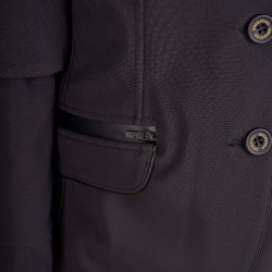 Veste de concours Equestro fille en tissu technique Noir