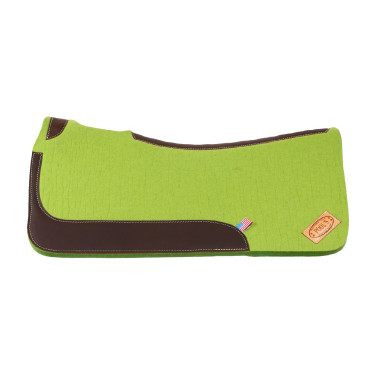 Tapis de selle western feutre avec cuir pour équitation Pool's Tapis de selle western feutre avec cuir pour équitation Pool's