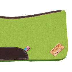 Tapis de selle western feutre avec cuir pour équitation Pool's