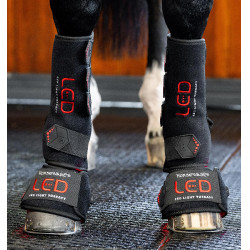 Mini Guêtre de Thérapie Horseware par Lumière Rouge LED Noir / noir