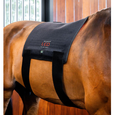 Tapis de Thérapie par Lumière Rouge LED Horseware Noir / noir
