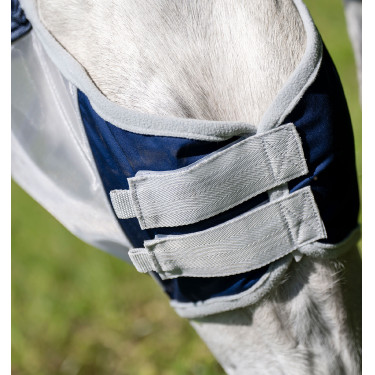Horseware Shield vliegmasker Marine / zilver Blauw
