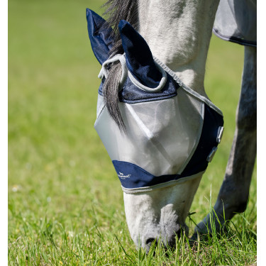 Horseware Shield vliegmasker Marine / zilver Blauw