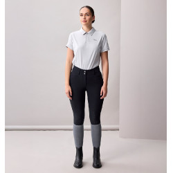 Pantalon Horseware taille haute femme Allora Alessandro Albanese grip genoux Noir
