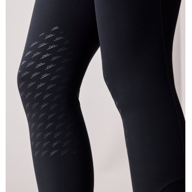 Dames rijbroek met hoge taille Horseware Allora Alessandro Albanese met kniegrip Zwart