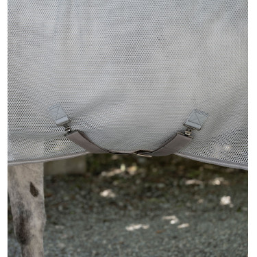 Chemise filet séchante AirNet Amigo Bleu chiné / gris titanium / argent