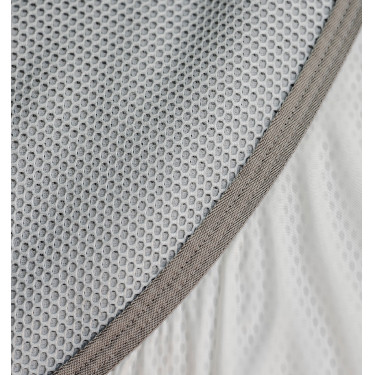 Chemise filet séchante AirNet Amigo Bleu chiné / gris titanium / argent