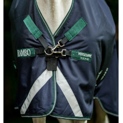 Couverture d'extérieur Rambo 1680D Wug 200g high neck Marine / vert chasseur / argent Bleu marine