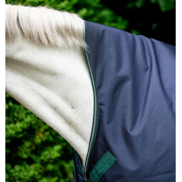 Couverture d'extérieur Rambo 1680D Wug 200g high neck Marine / vert chasseur / argent Bleu marine