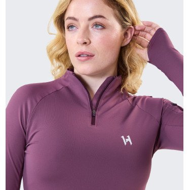 Polo d’équitation hiver femme 1/4 zip Horseware