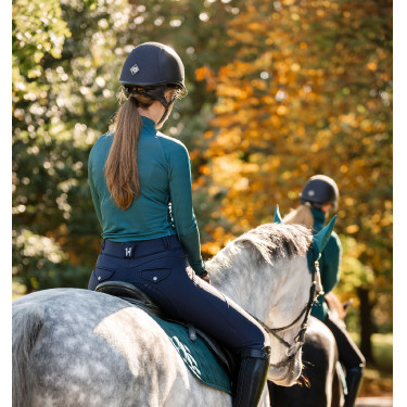 Polo 1/4 Zip Horseware hiver Strive femme Vert dynastie Polo 1/4 Zip Horseware hiver Strive femme Vert dynastie