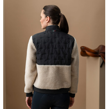 Polaire Horseware AA Lorenza zip femme Sable / noir Jaune Polaire Horseware AA Lorenza zip femme Sable / noir Jaune