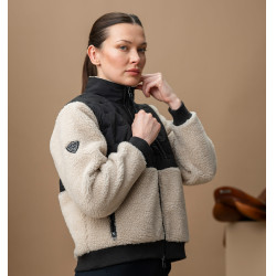 Polaire Horseware AA Lorenza zip femme Sable / noir Jaune Polaire Horseware AA Lorenza zip femme Sable / noir Jaune
