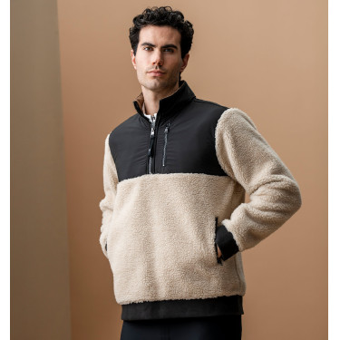 Heren fleece half-zip paardrijden AA Lorenzo