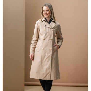 Manteau Trench d'équitation Horseware AA Isabella femme Sable Beige Manteau Trench d'équitation Horseware AA Isabella femme Sable Beige