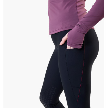 Legging Optifit hiver Horseware grip genoux femme Noir