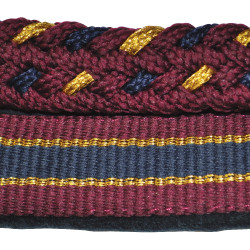 Set Licol Nylon/Lurex + Longe Canter Bordeaux / or / marine